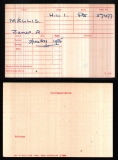 MELLIS JAMES ALEXANDER(medal card) 