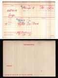 ANTRIM GEORGE HENRY(medal card) 