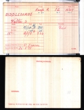 BIDDLECOMBE WALTER STEPHEN(medal card) 