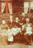 DROGE FRIEDRICH (back row middle, with parents, grandparents and sibings)