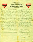 BARKER EDMUND (letter to his parents, July 1917)