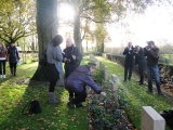  The grave of Bruno Klgel has been visited for the first time by his grandson. 