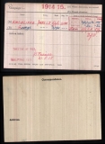 HINCHLIFFE GEORGE(medal card) 