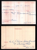 HOLMES OSWALD MATTHEWS(medal card) 