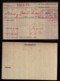 MOSLEY ALFRED(medal card) 
