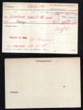 CLAYTON GEORGE(medal card) 