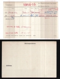 DANIEL JOHN WILLIAM(medal card) 