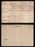 WILSON WILLIAM(medal card)