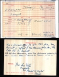 BENNETT SAMUEL(medal card)