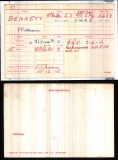 BENNETT WILLIAM EDWIN(medal card) 