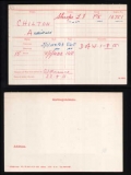 CHILTON ARCHIBALD(medal card) 