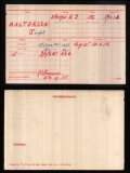 MASTERSON JOSEPH(medal card) 