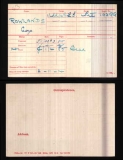 ROWLANDS GEORGE(medal card) 