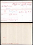 SHERGOLD ERNEST(medal card) 
