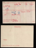 LAMB JAMES WILLIAM(medal card) 