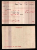 WARD JAMES PILKINGTON(medal card)