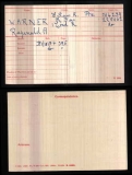 WARNER REGINALD ARTHUR(medal card) 