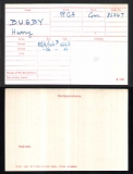 BUSBY HARRY (medal card)