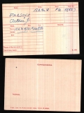 PARSONS ARTHUR JOHN (medal card)