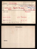 WORSLEY HORACE (medal card)