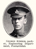 KIMBER George William (medal card)