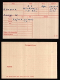 KIMBER George William (medal card)