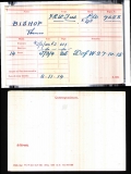 BISHOP THOMAS (medal card)