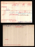 EVANS FREDERICK CHARLES (medal card)