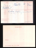 JOHN CHRISTOPHER CLIFFORD (medal card)