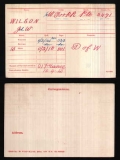 WILSON JOHN WILLIAM(medal card)