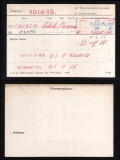 CHURCH GEORGE(medal card)