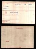 EVANS WILLIAM(medal card)