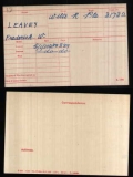 LEAVEY FREDERICK WILLIAM(medal card)