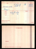 SENSIER PERCY LEONARD(medal card)