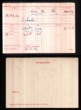 HALL CHARLES(medal card)