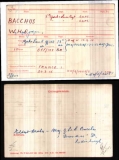 BACCHUS WILLIAM HUBERT OGDEN(medal card)