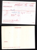BROOMHEAD FRANK(medal card)