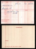 HOUNSELL FRANCIS WILLIAM(medal card)