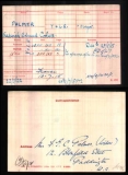 PALMER FREDERICK EDMUND CORBETT(medal card)