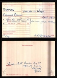 TURTON EDMUND SPENCER(medal card)