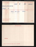 DALLAGHER GEORGE WILLIAM(medal card)