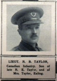 ROBERT BERTRAM TAYLOR (The Illustrated London News, July 1916)