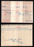 GIBBS STANLEY GORDON (medal card)