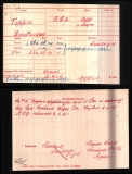TOPPIN SIDNEY MILES (medal card)
