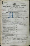 HURLEY GEORGE CLARENCE (attestation paper)