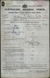 CADDY JAMES CONSTANTINE (attestation paper)