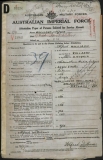 WILLIAMS ALFRED (attestation paper)