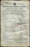 WALSH GEORGE FREDERICK (attestation paper)