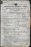 YEATS WILLIAM GEORGE (attestation paper)