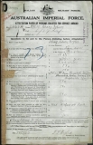 WYLIE PERCY SYDNEY (attestation paper)